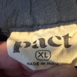 Pact Women's French Navy Coastal Double Gauze Tapered Pull-on Pants